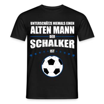 Alter Mann - Schalker Geschenk | Retro Vintage - Männer T-Shirt - Schwarz - Vorne - AI Model Male 178 light (178cm)