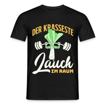 Gewichtheber DER KRASSESTE LAUCH IM GYM Lustig - Männer T-Shirt - Schwarz - Vorne - AI Model Male 178 light (178cm)