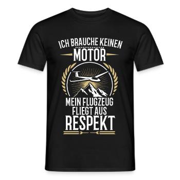Je n’ai pas besoin d’un moteur de planeur thermique - T-shirt homme - noir - Devant - AI Model Male 178 light (178cm)