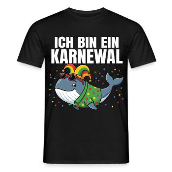 ICH BIN EIN KARNEWAL – Witziges Wortspiel - T-shirt homme - noir - Devant - AI Model Male 178 light (178cm)