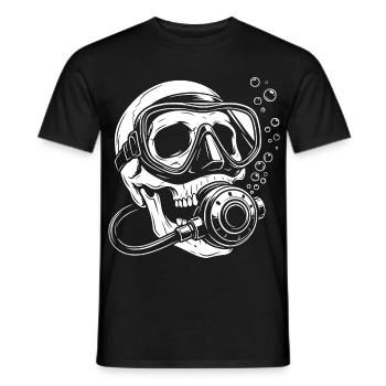 Taucher Design - Scuba Diver - Men's T-Shirt - black - Front - AI Model Male 178 light (178cm)