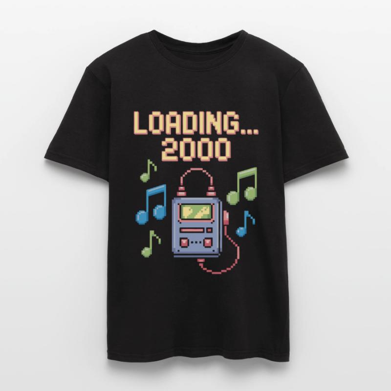 Retro Pixel Design – Loading 2000 Men's T-Shirt