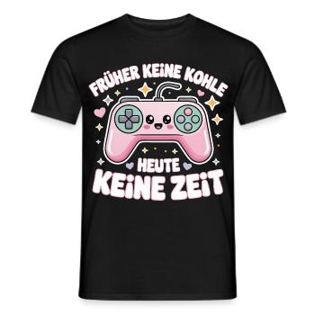 Motif de slogan rétro GamePad Design - T-shirt homme - noir - Devant - AI Model Male 178 light (178cm)