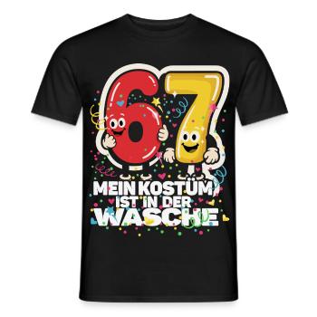 67 Six Sept Carnaval Drôle de Dicton, Carnaval - T-shirt homme - noir - Devant - AI Model Male 178 light (178cm)