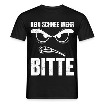 Winterdienst KEIN SCHNEE MER BITTE Lustiges - Männer T-Shirt - Schwarz - Vorne - AI Model Male 178 light (178cm)