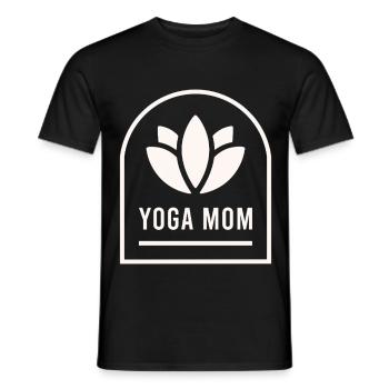 Yoga-Mama Yogi-Mutter - Männer T-Shirt - Schwarz - Vorne - AI Model Male 178 light (178cm)