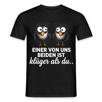 L’un de nous est plus intelligent que toi ! - T-shirt homme - noir - Devant - AI Model Male 178 light (178cm)