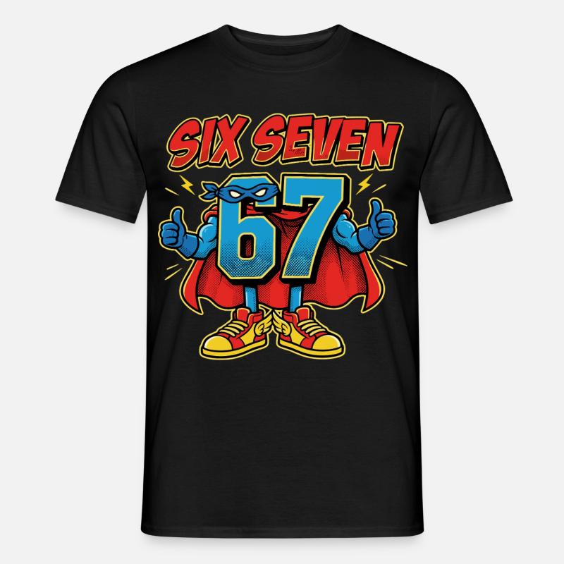 6-7 Meme 67 – Sechs Sieben Schulwitz - Männer T-Shirt - Schwarz