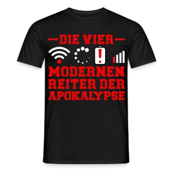 Computers THE FOUR HORSEMEN OF THE MODERN APOCALYPSE - Men's T-Shirt - black - Front - AI Model Male 178 light (178cm)