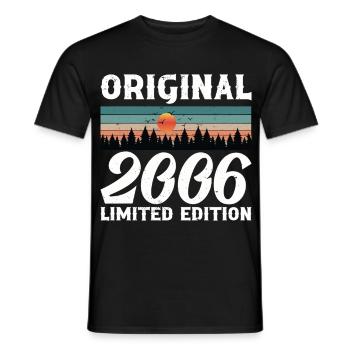 2006 Original Retro Vintage Birthday Gift - Men's T-Shirt - black - Front - AI Model Male 178 light (178cm)