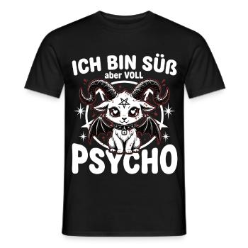 Je suis mignon mais complètement cinglé – Kawaii Goth - T-shirt homme - noir - Devant - AI Model Male 178 light (178cm)