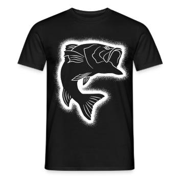 Angeln Fischer Herren Angler Jungen - Männer T-Shirt - Schwarz - Vorne - AI Model Male 178 light (178cm)