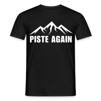 ENCORE UNE FOIS. SKI. SKI WINTE SPORT - T-shirt homme - noir - Devant - AI Model Male 178 light (178cm)