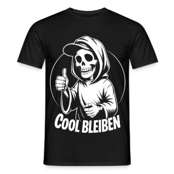Pouce levé avec capuche squelette - T-shirt homme - noir - Devant - AI Model Male 178 light (178cm)