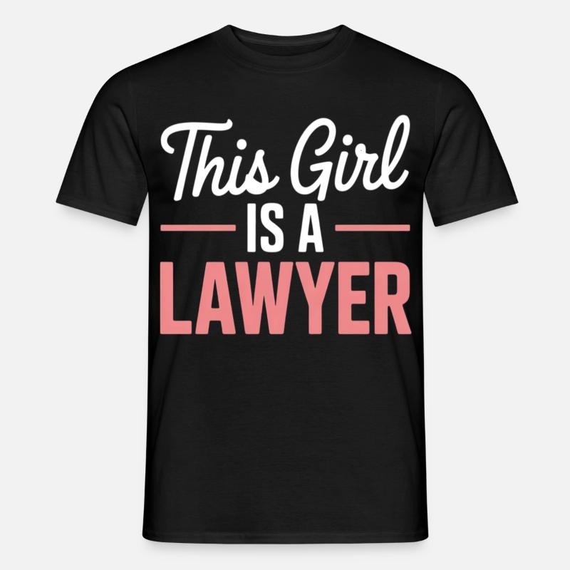 Dieses Mädchen Ist Eine Anwältin - Männer T-Shirt - Schwarz
