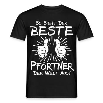 Best Doorman - Men's T-Shirt - black - Front - AI Model Male 178 light (178cm)