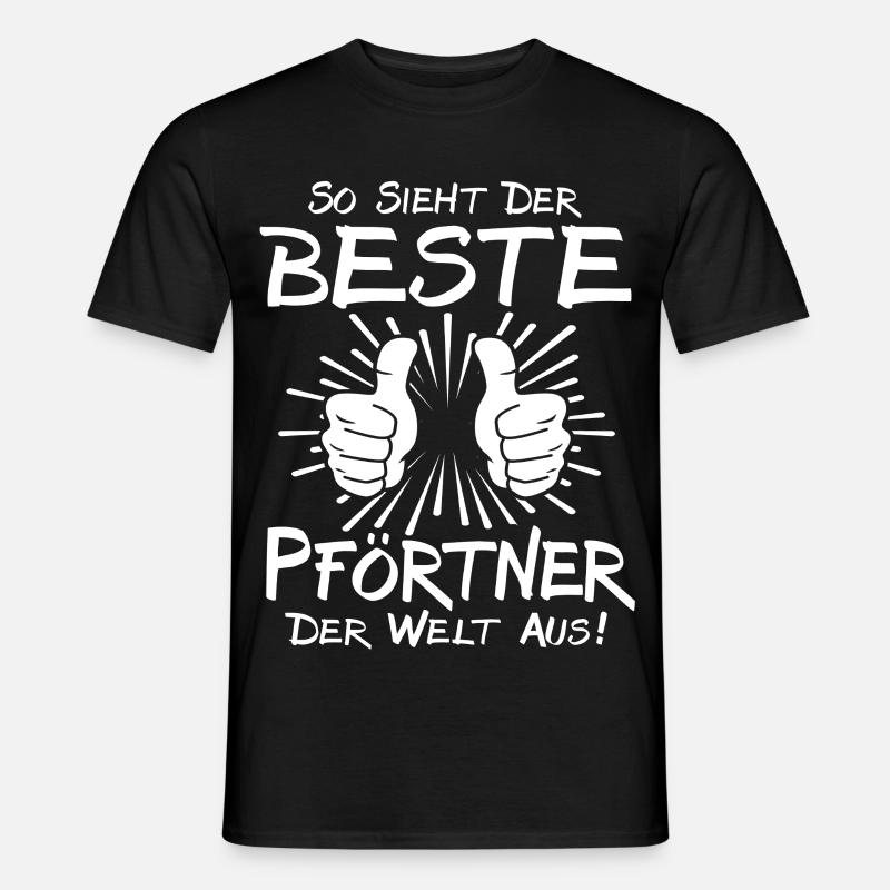 Bester Pförtner - Männer T-Shirt - Schwarz