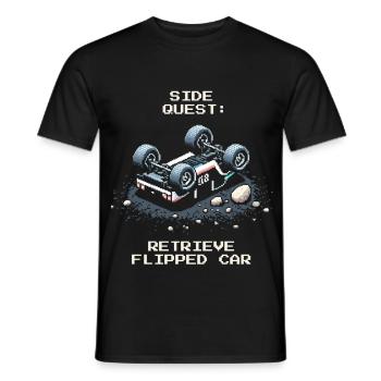 Nebenquest: Auto umdrehen | RC Cars - Männer T-Shirt - Schwarz - Vorne - AI Model Male 178 light (178cm)