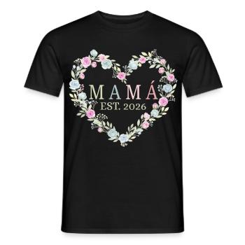 Mama ist es. Geschenk für Mama 2026 - Männer T-Shirt - Schwarz - Vorne - AI Model Male 178 light (178cm)
