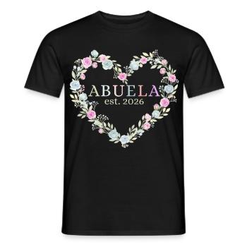 Sie ist Großmutter. 2026 Geschenk für Großmütter - Männer T-Shirt - Schwarz - Vorne - AI Model Male 178 light (178cm)