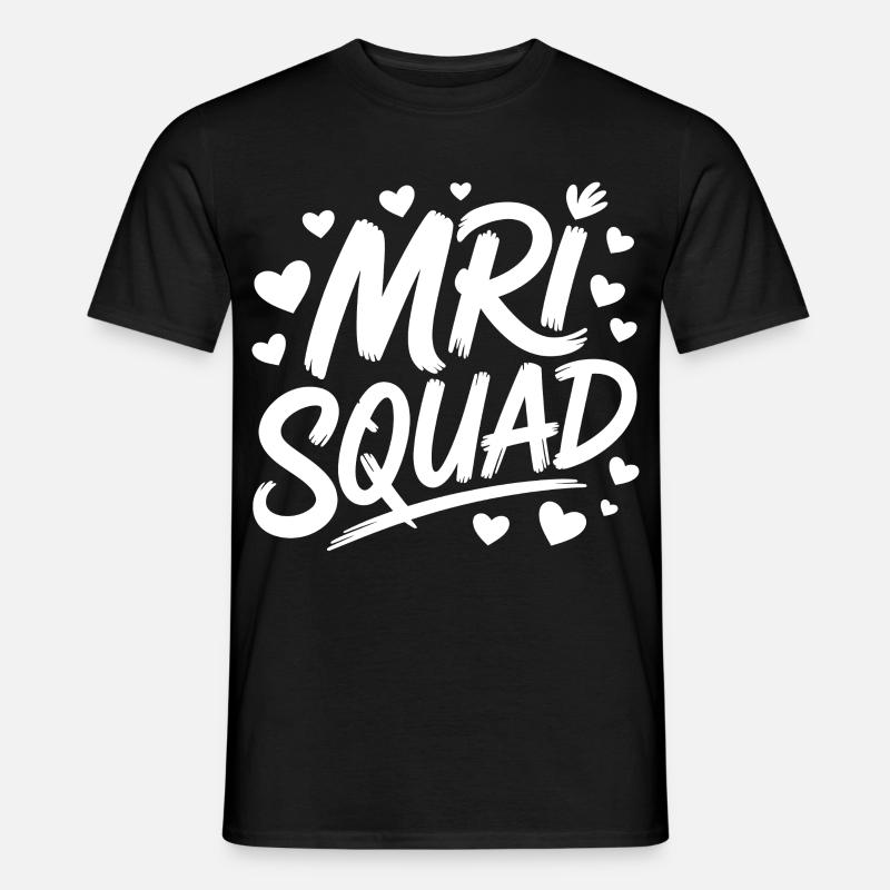 Mri Squad Herzens Crew - Männer T-Shirt - Schwarz