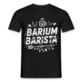 Barium Barista Kaffeewissenschaft Logo - Männer T-Shirt - Schwarz - Vorne - AI Model Male 178 light (178cm)