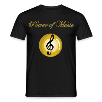 Das Juwel der Musik - Männer T-Shirt - Schwarz - Vorne - AI Model Male 178 light (178cm)