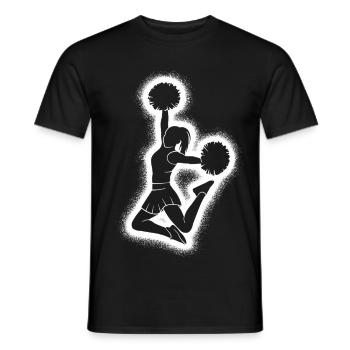 Cheerleading Femmes Filles Enfants Pom-pom girls - T-shirt homme - noir - Devant - AI Model Male 178 light (178cm)