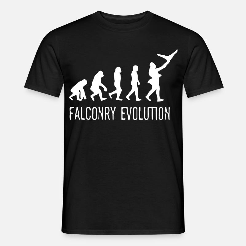 Évolution de la Fauconnerie - T-shirt homme - noir
