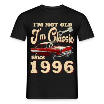 Ich bin kein Alt, nur Klassisch 1996 - Männer T-Shirt - Schwarz - Vorne - AI Model Male 178 light (178cm)