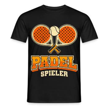 Padel Sport PADEL SPIELER Padel Team Lustig - Männer T-Shirt - Schwarz - Vorne - AI Model Male 178 light (178cm)