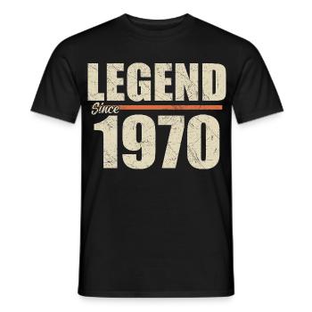 Geburtstag 1970 | Legende seit 1970 - Männer T-Shirt - Schwarz - Vorne - AI Model Male 178 light (178cm)