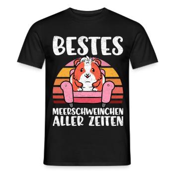 Best guinea pig ever - Men's T-Shirt - black - Front - AI Model Male 178 light (178cm)