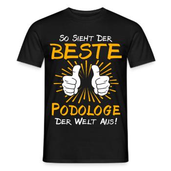 Podiatrist Gift Idea - Men's T-Shirt - black - Front - AI Model Male 178 light (178cm)