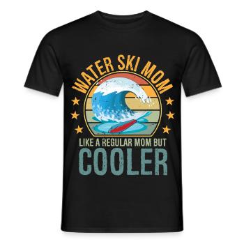 Waterski Mom Mothers Day Ski Lover Mom Water Ski - Männer T-Shirt - Schwarz - Vorne - AI Model Male 178 light (178cm)