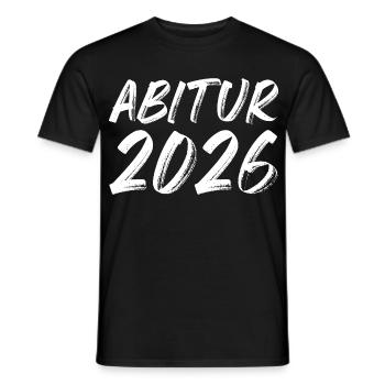 Abitur 2026 - Männer T-Shirt - Schwarz - Vorne - AI Model Male 178 light (178cm)