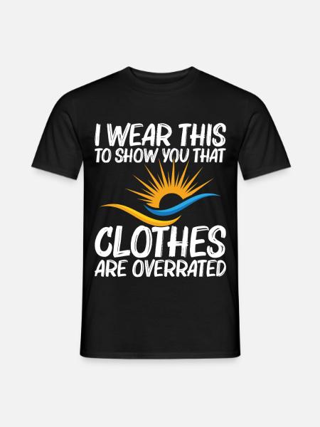  Nakedness Freedom Lover Nudist Camp Naturism - Men's T-Shirt - black