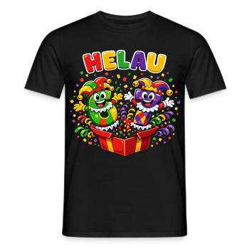 67 Six Seven meme Clown Helau Carnaval - T-shirt homme - noir - Devant - AI Model Male 178 light (178cm)