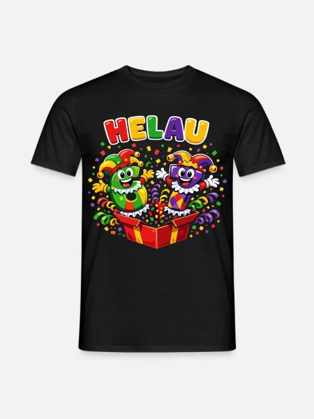 67 Six Seven meme Clown Helau Karneval - Männer T-Shirt - Schwarz