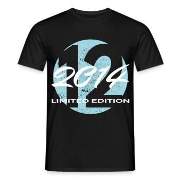 12th Birthday 2014 Boys and Girls Gift - Men's T-Shirt - black - Front - AI Model Male 178 light (178cm)