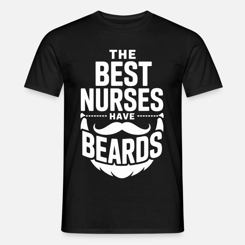 Krankenschwestern Mit Bärten - Männer T-Shirt - Schwarz