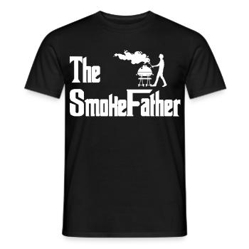 The Smoke Father Grill Artwork - Männer T-Shirt - Schwarz - Vorne - AI Model Male 178 light (178cm)