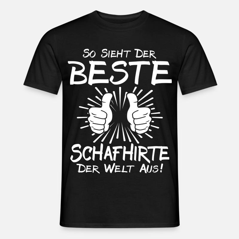 Bester Schafhirte - Männer T-Shirt - Schwarz