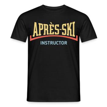 Après-Ski – Moniteur (Concave / Après Ski / 3C) - T-shirt homme - noir - Devant - AI Model Male 178 light (178cm)
