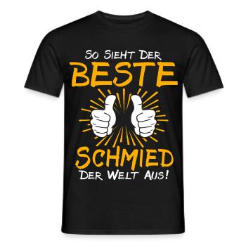 Blacksmith Gift Idea - Men's T-Shirt - black - Front - AI Model Male 178 light (178cm)