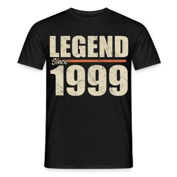 Anniversaire 1999 | Légende depuis 1999 - T-shirt homme - noir - Devant - AI Model Male 178 light (178cm)
