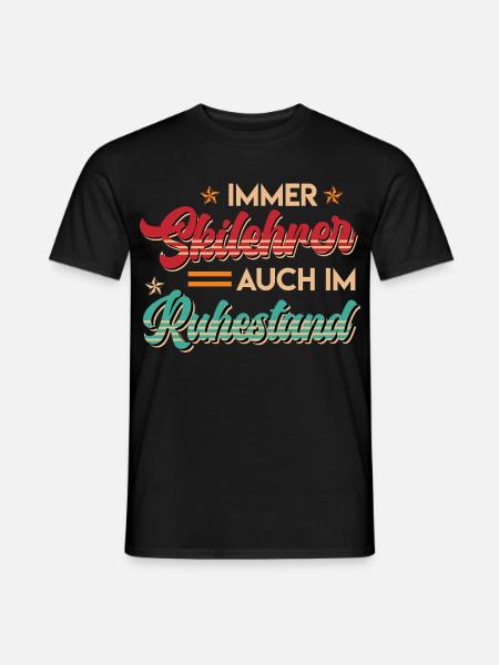 Pension ALWAYS A RETIRED SKIER - Men's T-Shirt - black