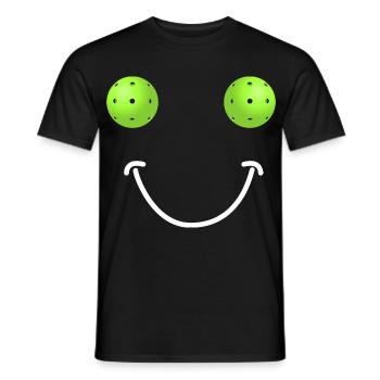 Pickleball Happy Face - Männer T-Shirt - Schwarz - Vorne - AI Model Male 178 light (178cm)