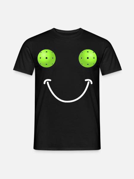 Pickleball Happy Face - Men's T-Shirt - black
