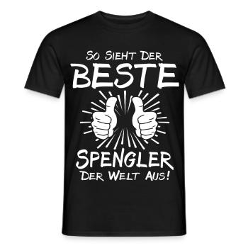 Bester Spengler - Männer T-Shirt - Schwarz - Vorne - AI Model Male 178 light (178cm)
